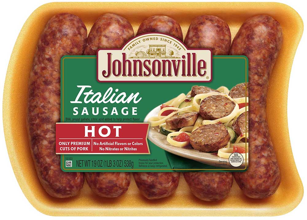 Johnsonville Hot Italian Sausage Link, 19 Ounce -- 12 Per Case