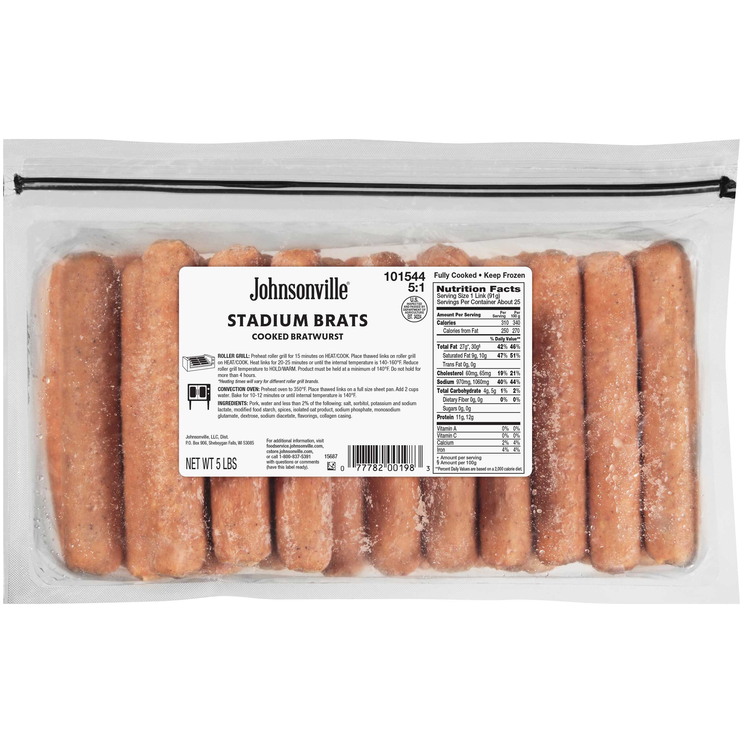 bratwurst temperature