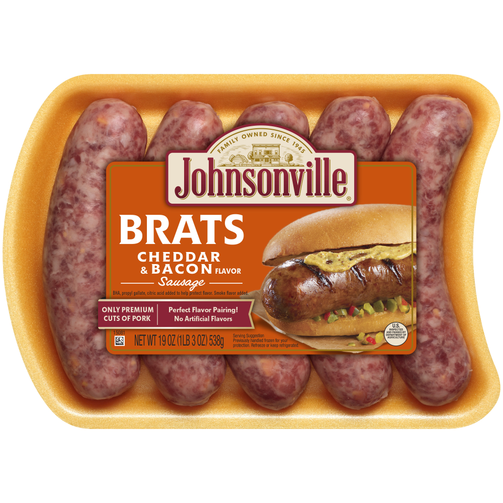 Johnsonville Cheddar Bacon Link, 19 Ounce -- 12 per case.