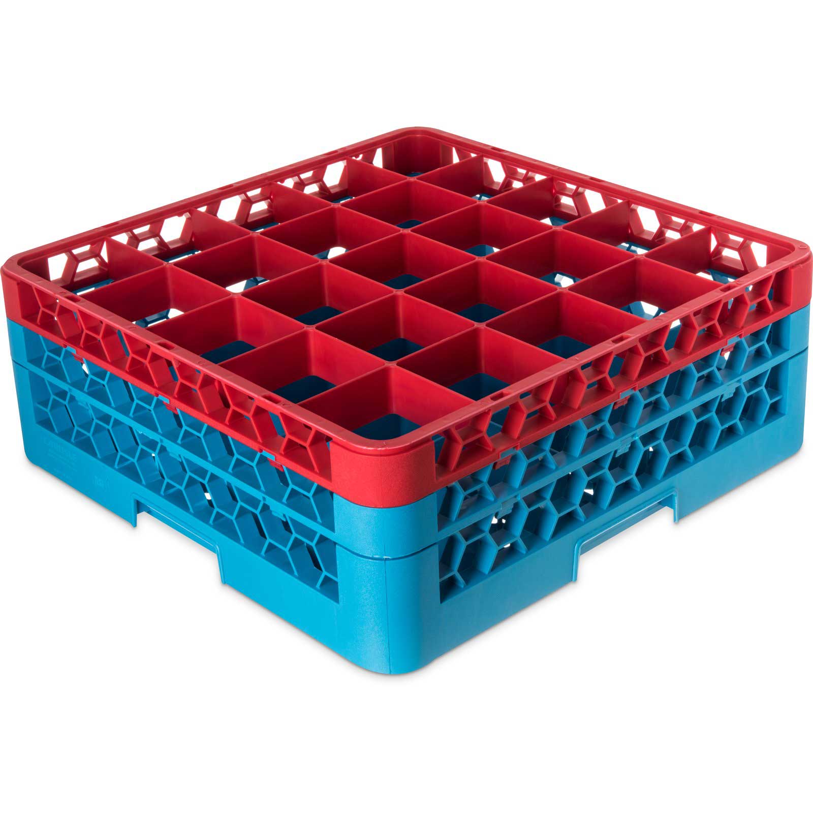 Carlisle OptiClean Polypropylene Red and Carlisle Blue 25 Compartment ...