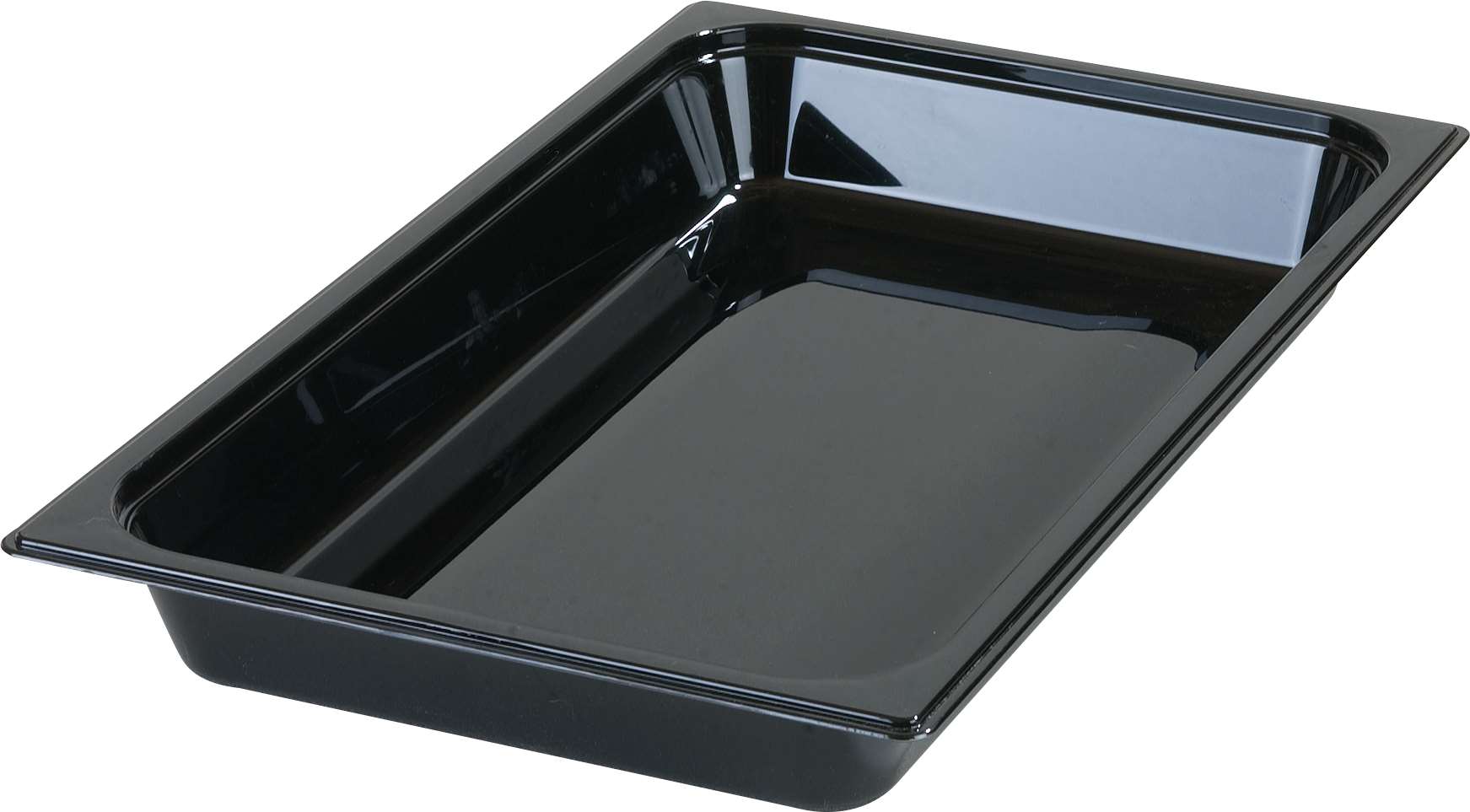 Carlisle Polycarbonate Black Full Size Food Pan, 2.5 Inch Deep -- 6 Per Case