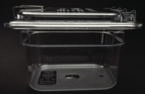 Carlisle Storplus Easy Access Hinged Notched Universal Lid With Handle -- 6 Per Case