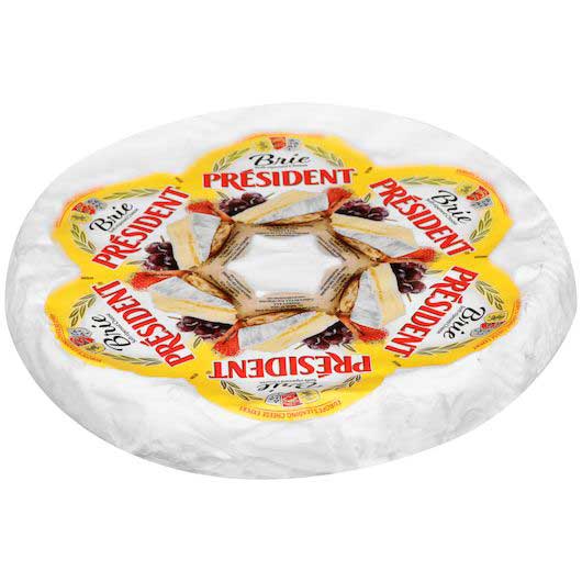 President 60 Percent Plain Brie Cheese, 2 Pound -- 2 Per Case