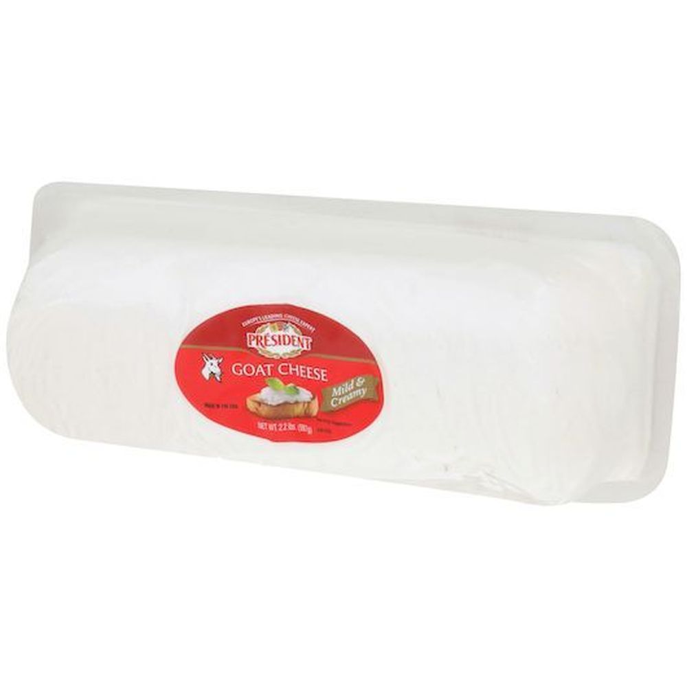 President Plain Goat Cheese, 2.2 Pound -- 3 Per Case