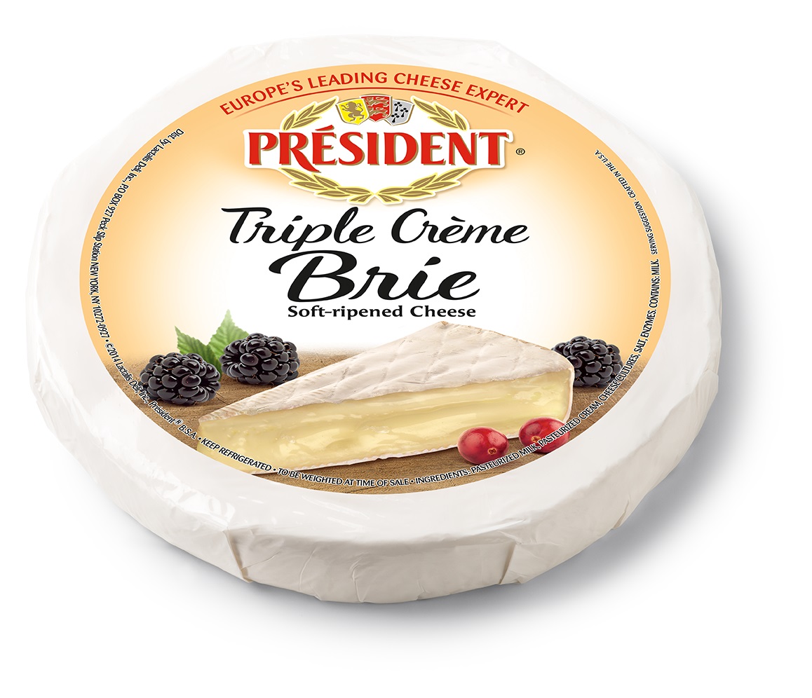 President Triple Cream Brie Case FoodServiceDirect