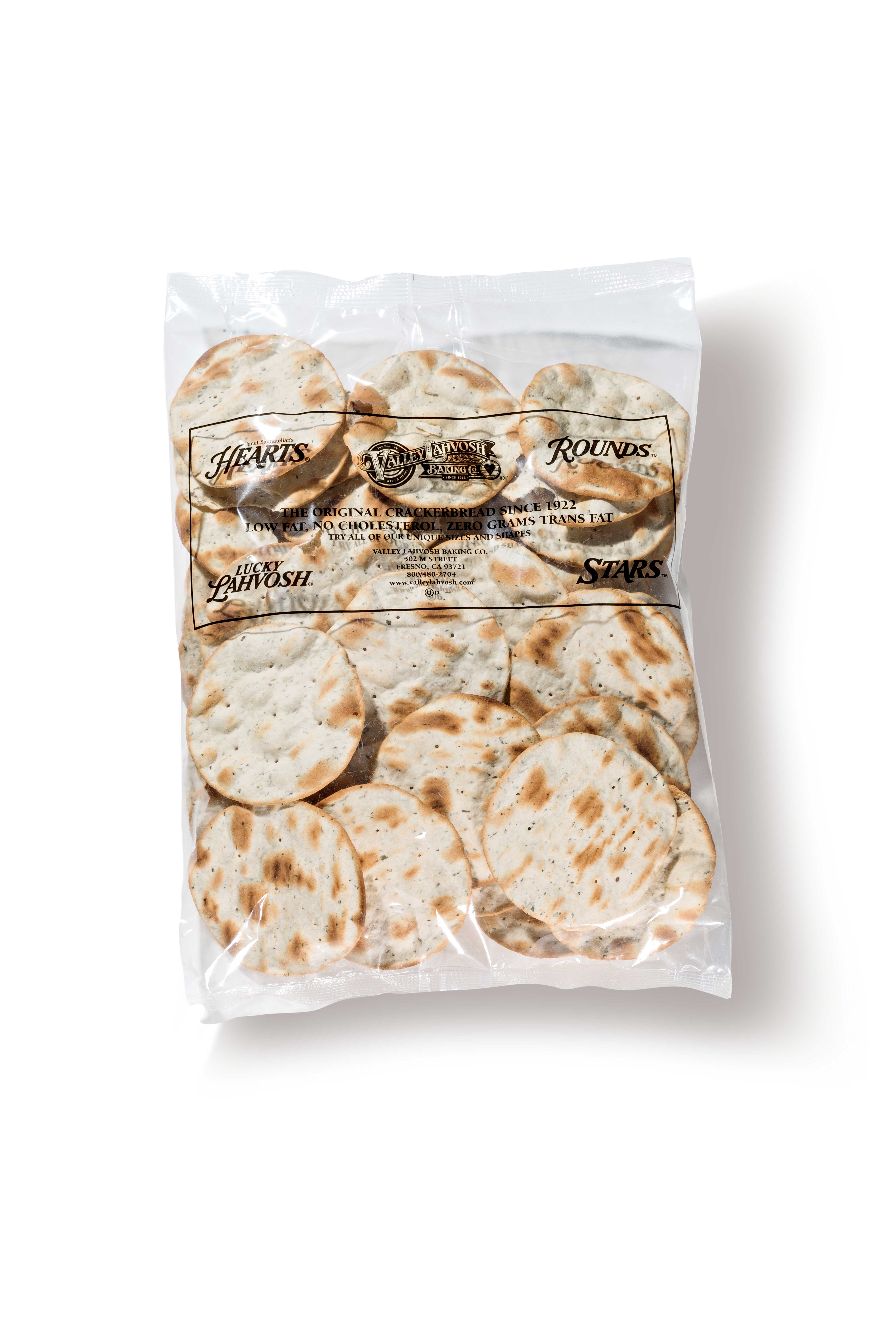 Valley Lahvosh Round Original Crackerbread, 3 Inch -- 6 Per Case