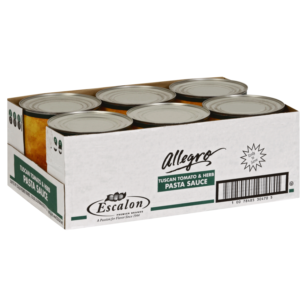 Allegro Tuscan Tomato And Herb Pasta Sauce, 105 Ounce -- 6 Per Case