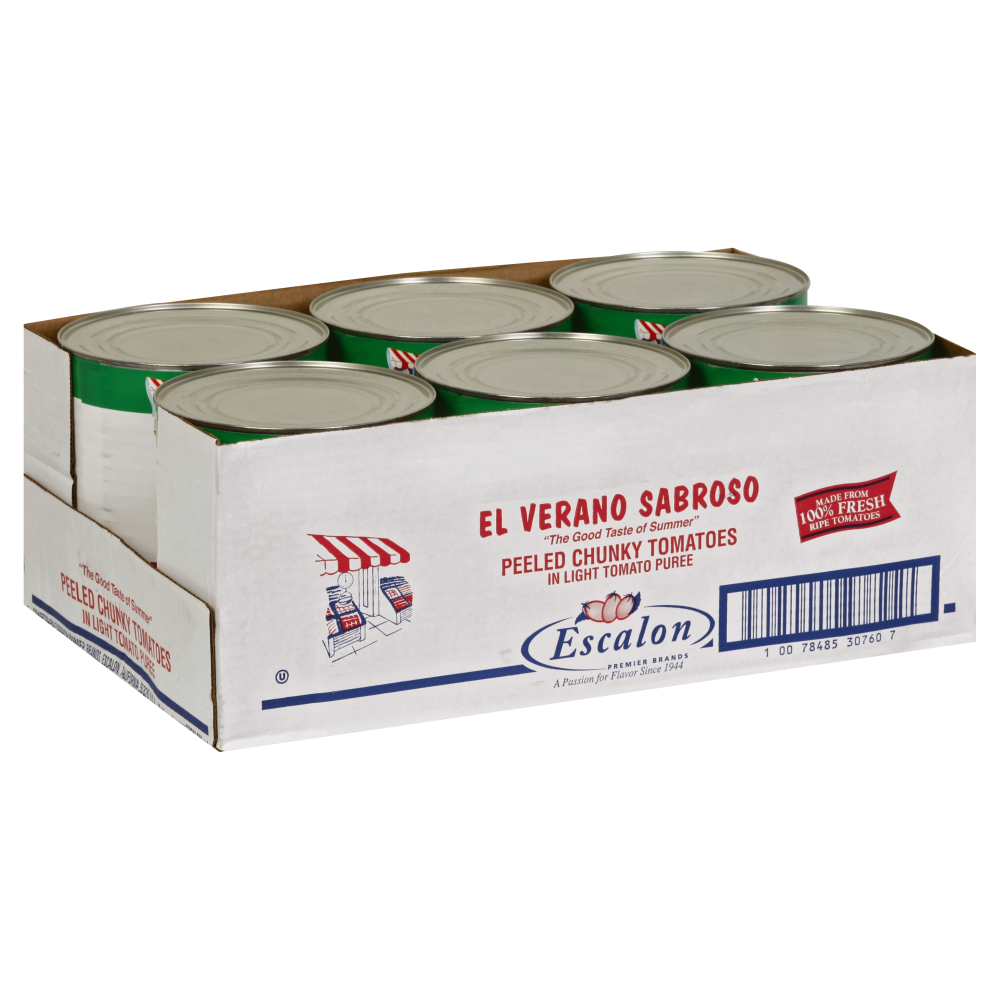 El Verano Sabroso Peeled Chunky Tomato in Light Tomato Puree