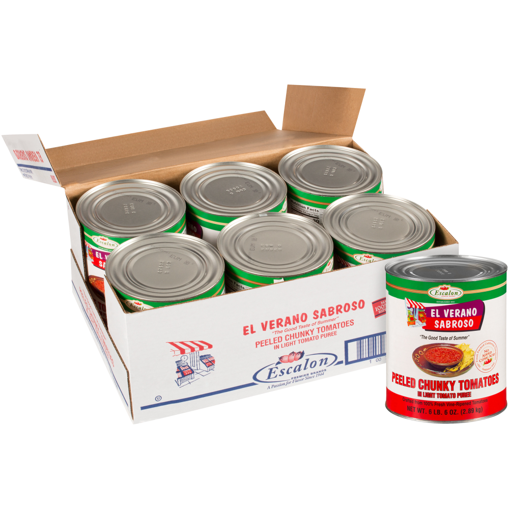 El Verano Sabroso Peeled Chunky Tomato in Light Tomato Puree