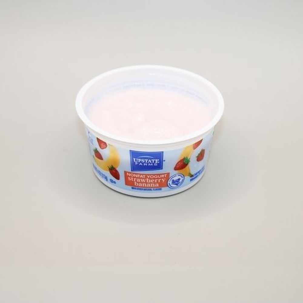 Upstate Farms Nonfat Strawberry Banana Yogurt, 4 Ounce -- 48 Per Case
