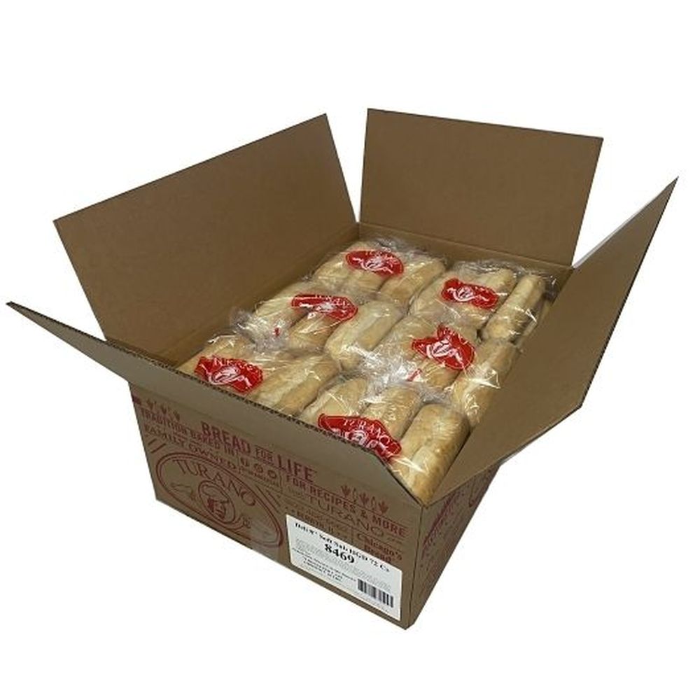 Turano 8 inch Hinged Soft Sub Roll | FoodServiceDirect
