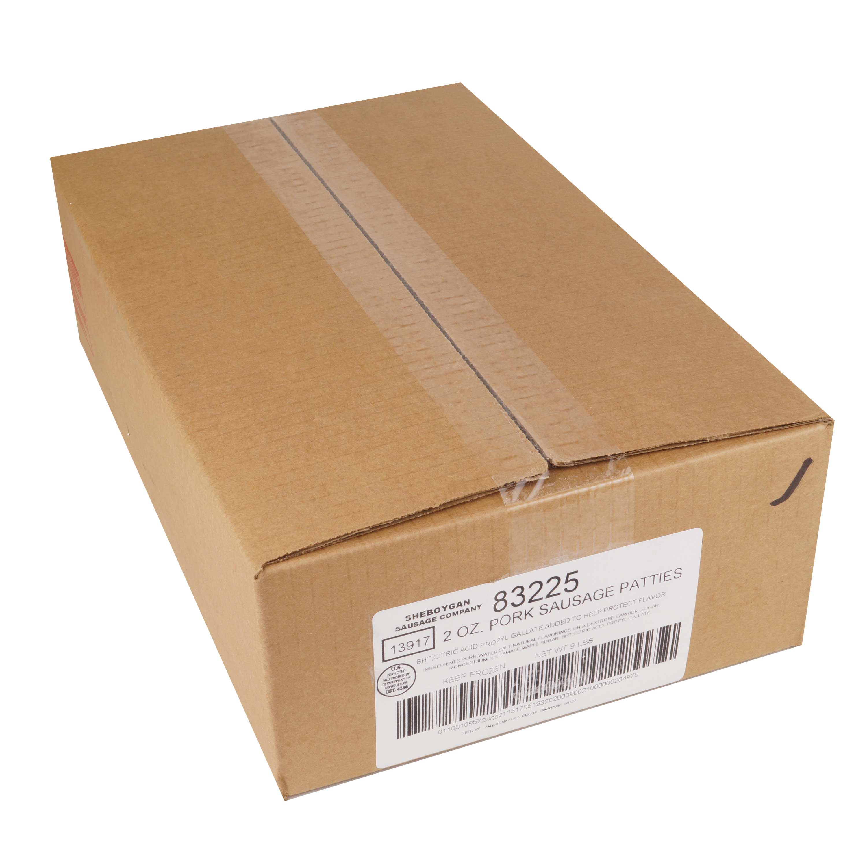 Sheboygan Sausage Company Hamburguesas De Salchicha De Cerdo, 1.5 Onzas -- 72 Por Caja