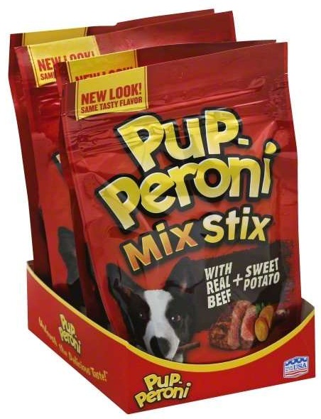 Pup-peroni Mix Stix Real Beef Sweet Potato Dog Snacks, 5.6 Ounce -- 8 Per Case
