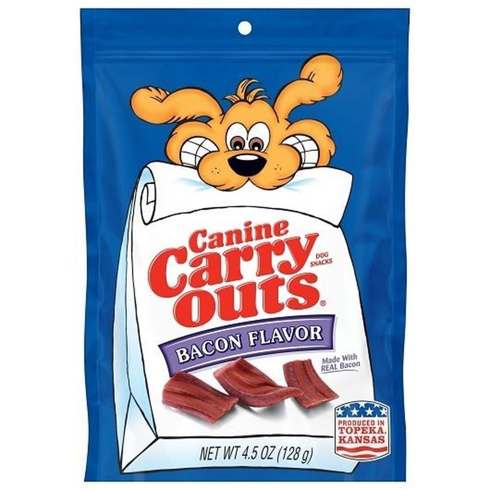 Canine Carry Outs Bacon Flavor Dog Treats, 4.5 Ounce -- 10 Per Case