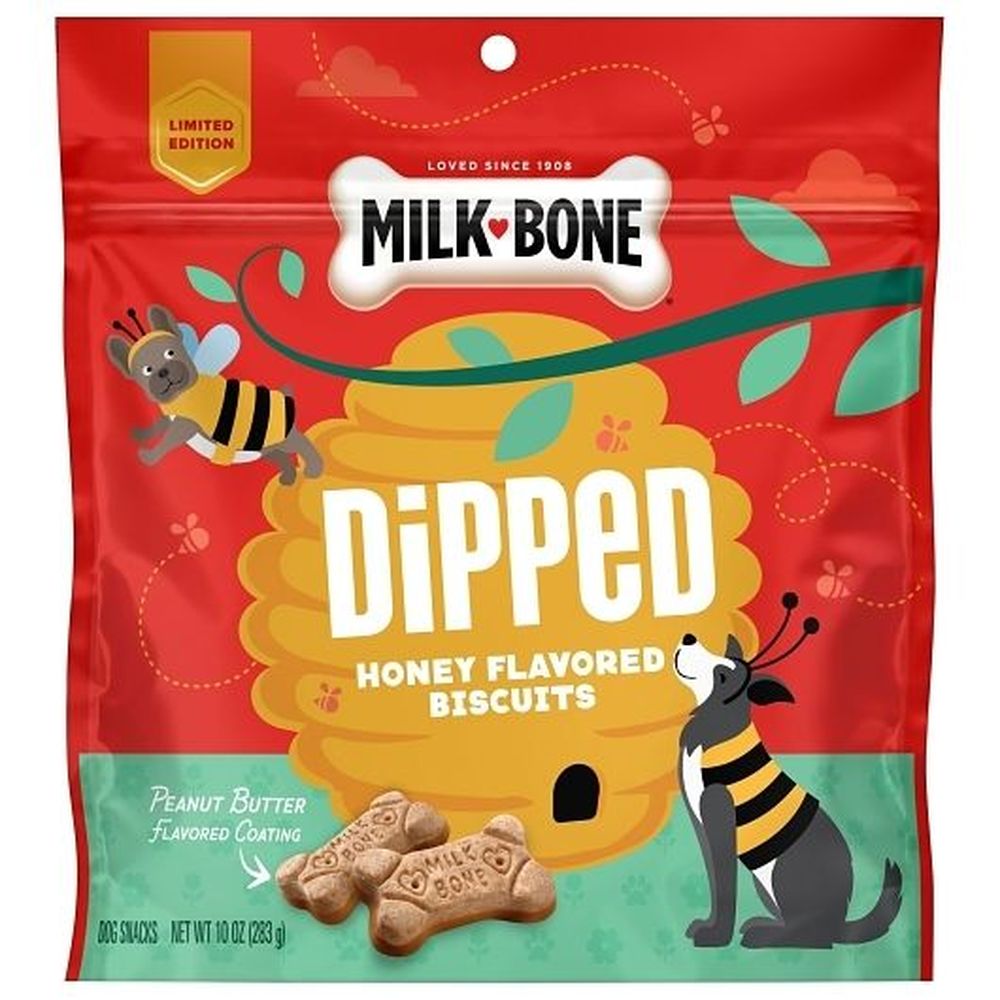 Milk-bone Honey Flavored Biscuit Peanut Butter Dipped Dog Treat, 10 Ounce -- 4 Per Case