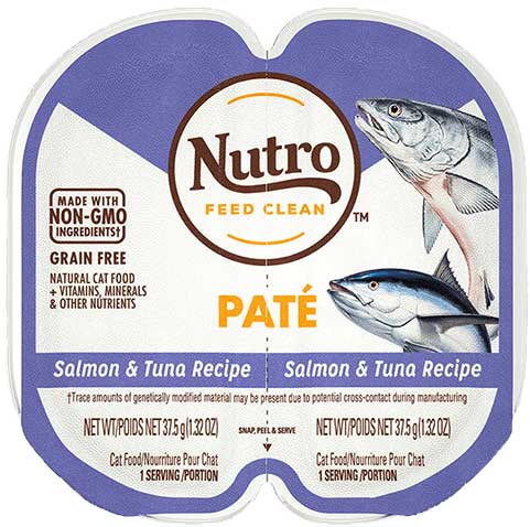 Nutro Perfect Portion Salmon And Tuna Loaf Adult Wet Cat Food, 2.65 Ounce -- 24 Per Case