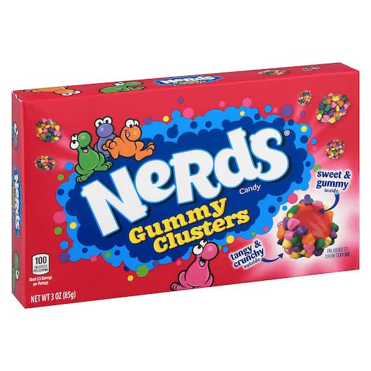 Nerds Gummy Clusters Candy, Theater Box, 3 Ounce -- 12 Per Case