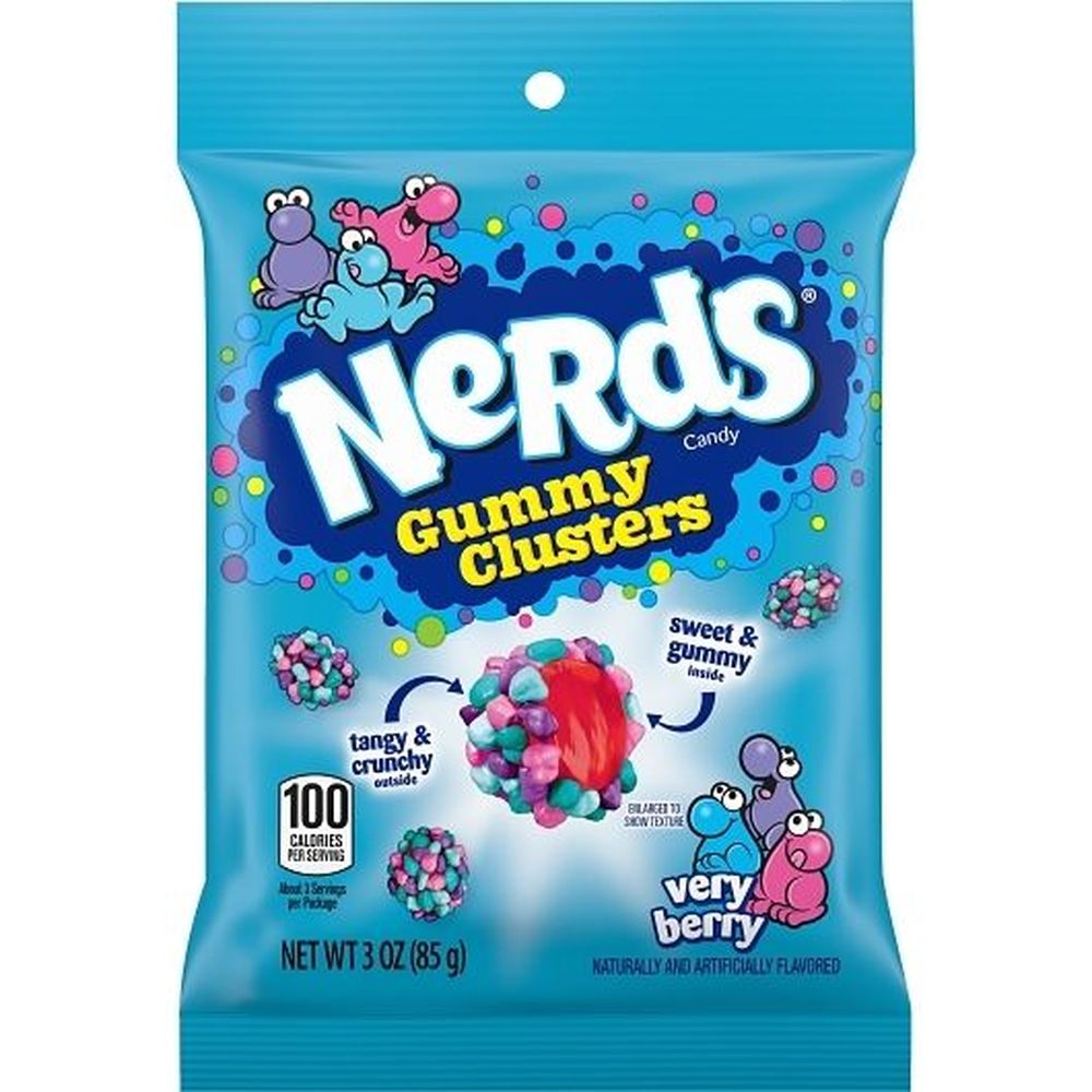 Nerds Very Berry Gummy Clusters, 3 Onzas -- 12 Por Caja