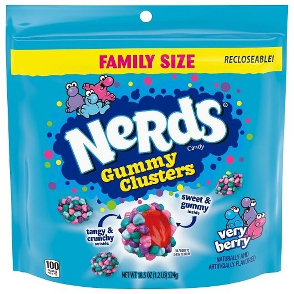 Nerds Very Berry Gummy Cluster - Stand Up Bag, 18.5 Ounce -- 5 per case
