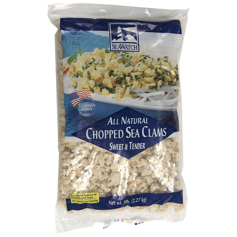 Sea Watch Frozen Chopped Clam Meat, 5 Pound -- 2 Per Case