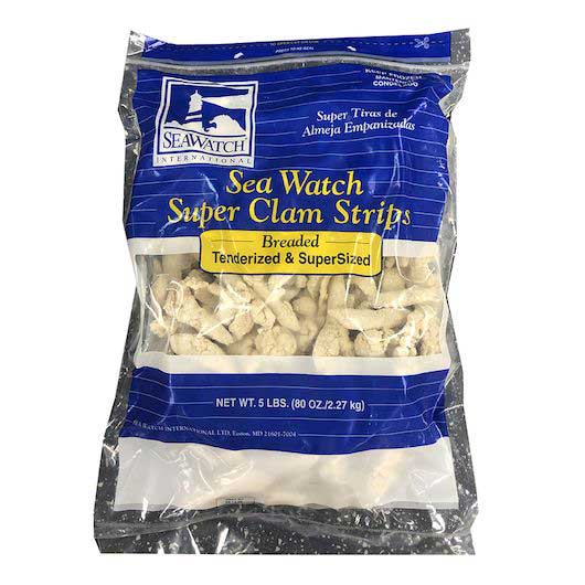 Sea Watch Super Breaded Clam Strip, 5 Pound -- 2 Per Case