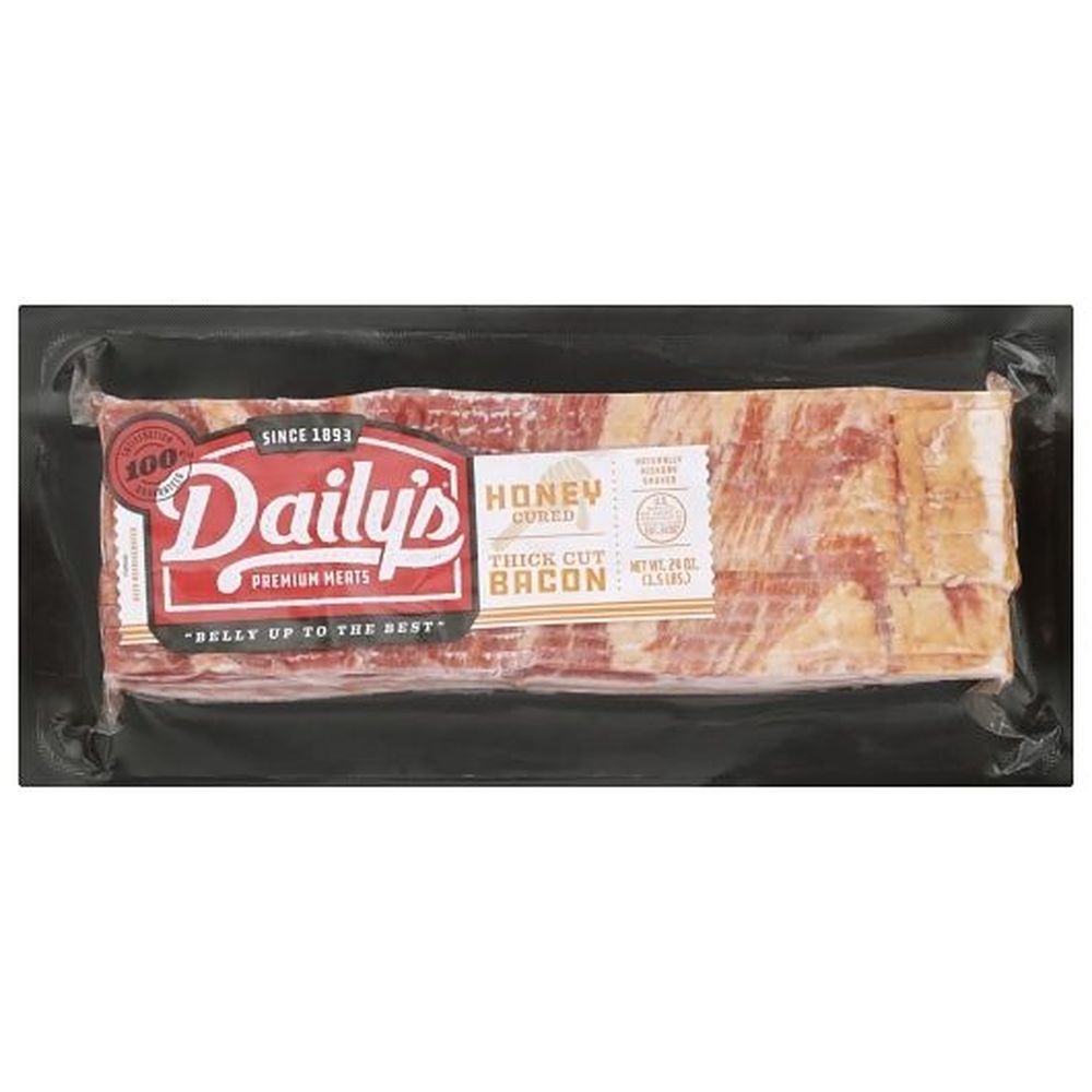 Daily's Hardwood Smoked Honey Cured Thick Cut Bacon, 24 Ounce -- 16 Per Case