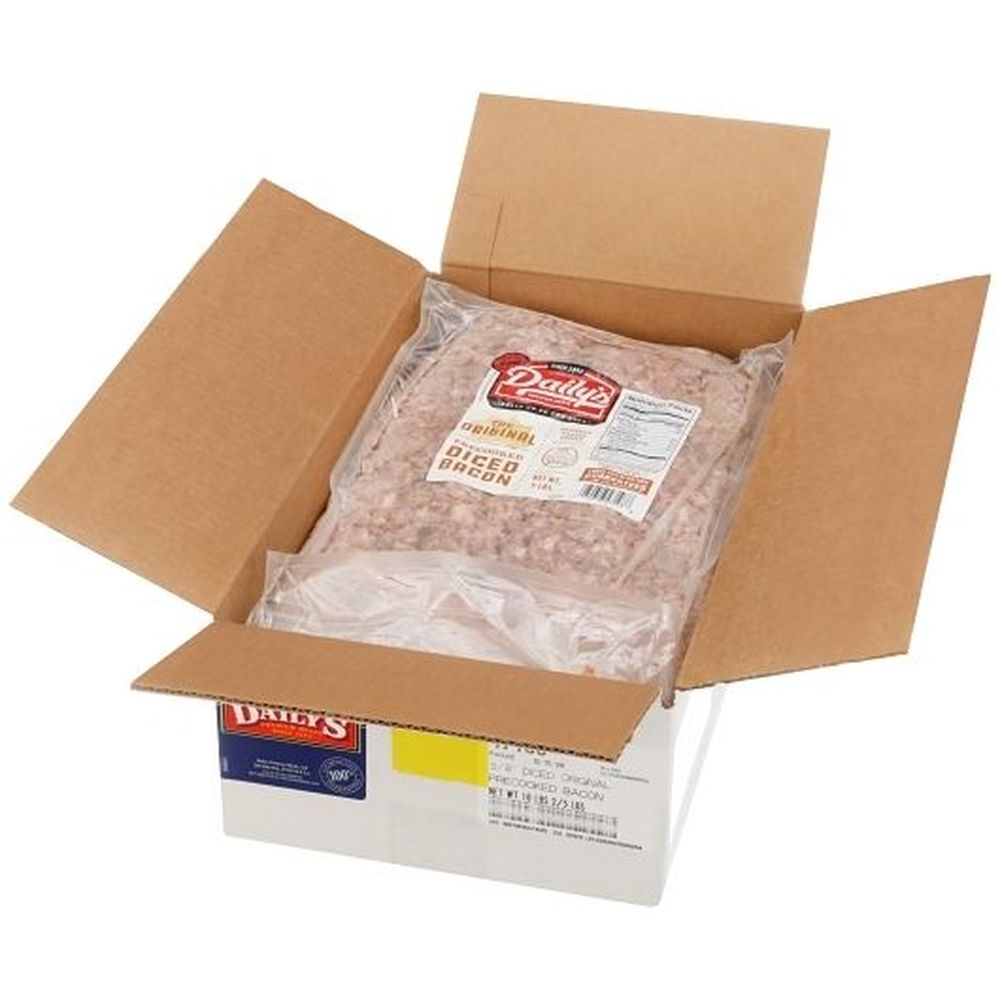 Dailys Original Precooked Diced Bacon, 5 Pound -- 2 per case