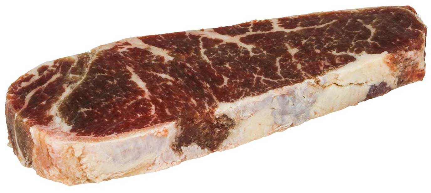 Double Red Provisions New York Extra Value Tenderized Beef Steak Strip, 8 Ounce -- 20 Per Case