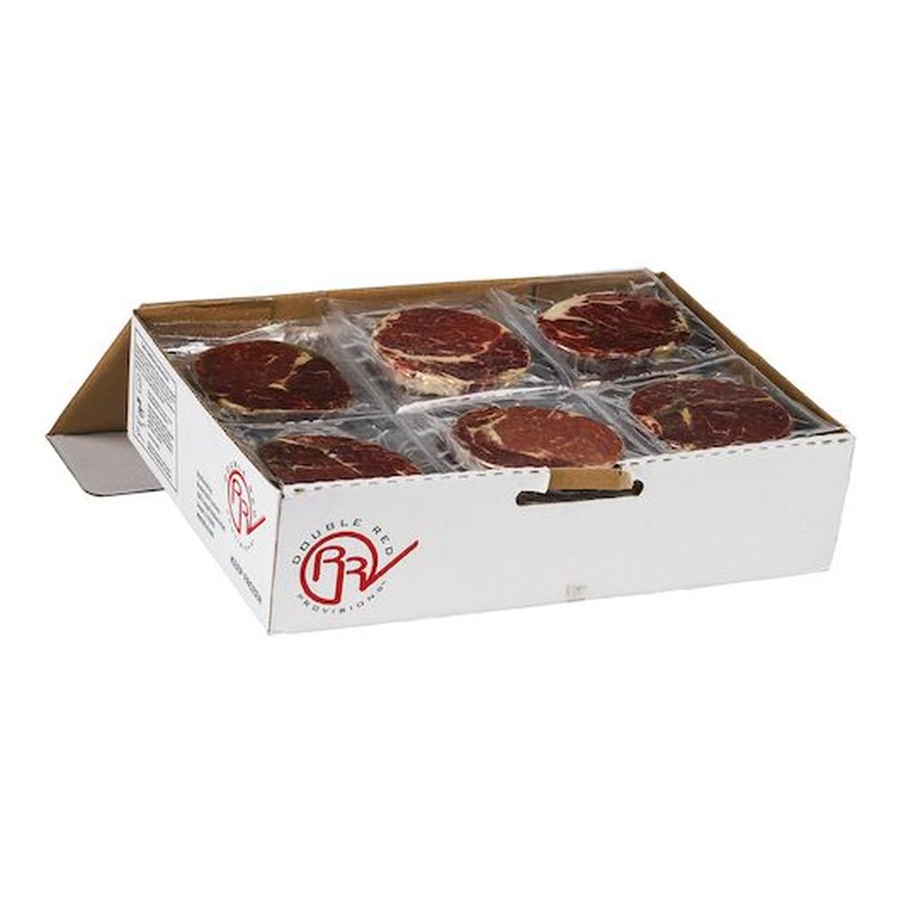 Double Red Provisions Tenderized Ribeye Beef Steak, 4 Ounce -- 40 Per Case