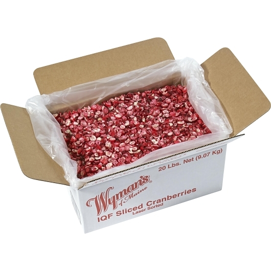 Wyman's Sliced Cranberries, 20 Pound