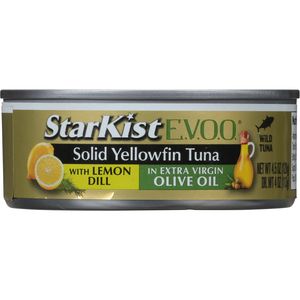 Starkist Solid Yellowfin Light Tuna with Lemon Dill, 4.5 Ounce -- 12 per case.