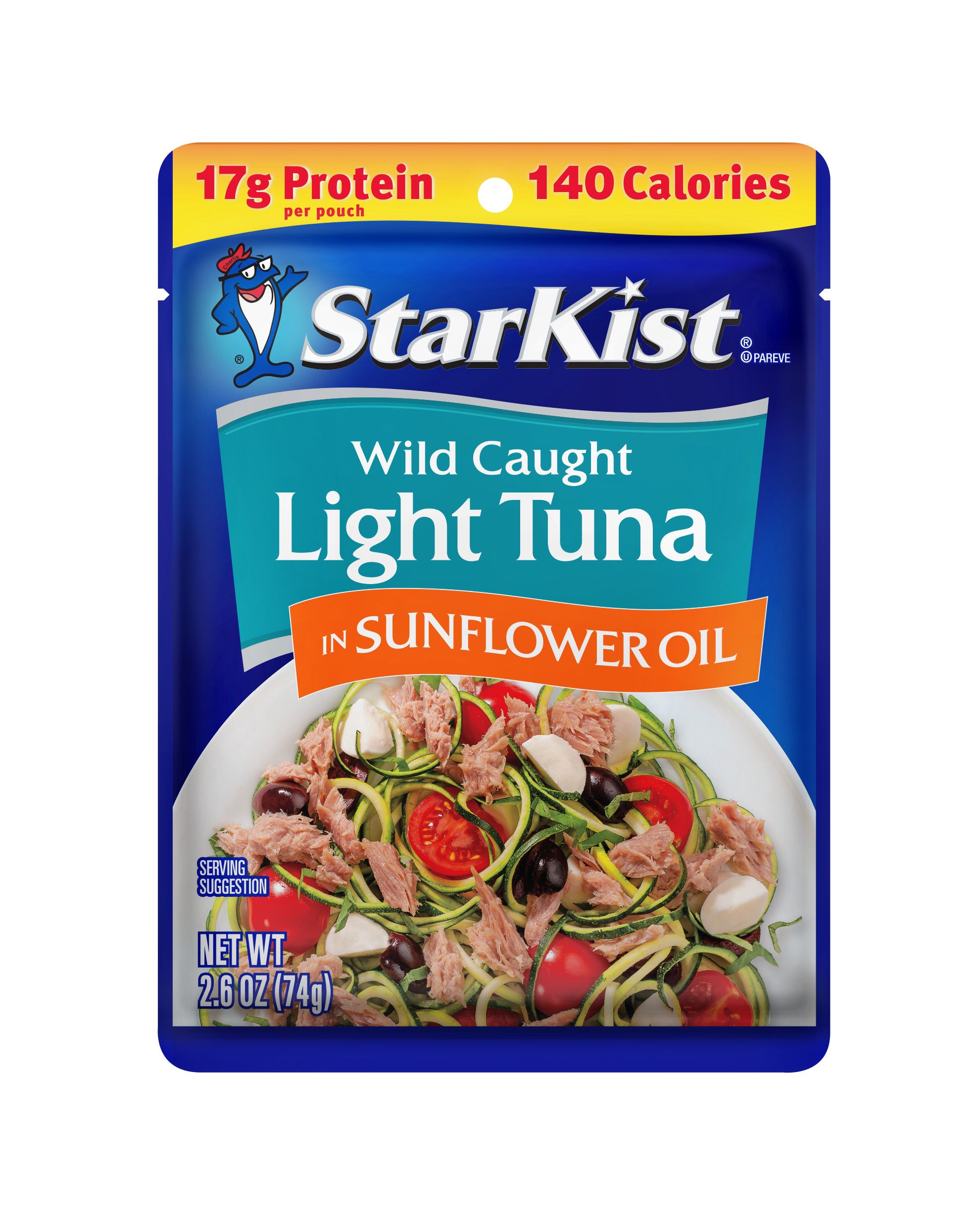 Starkist Kitchen Style Chunk Light Tuna in Sunflower Oil, 2.6 Ounce -- 24 per case.