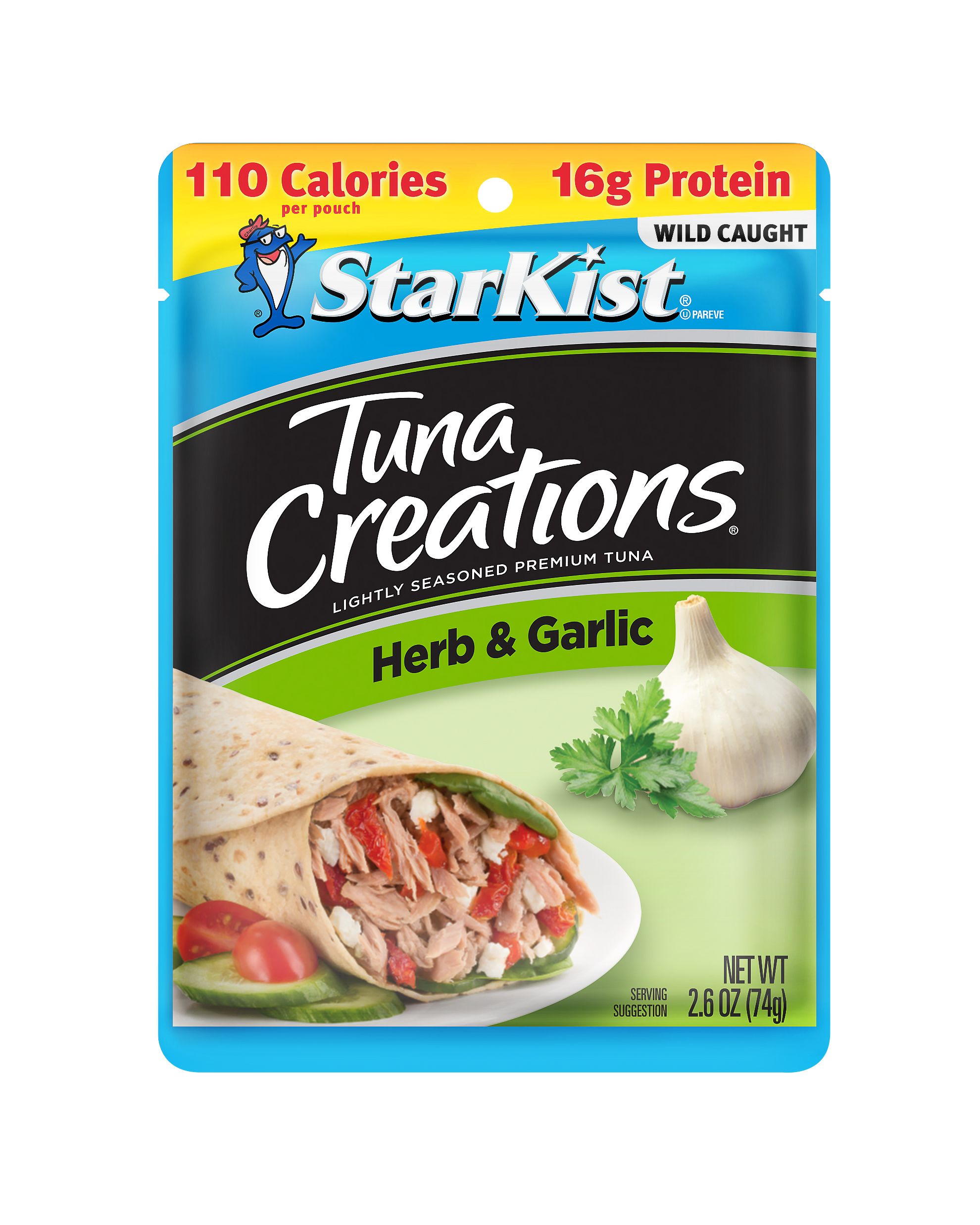 Starkist Tuna Creations Herb and Garlic Tuna, 2.6 Ounce -- 24 per case.
