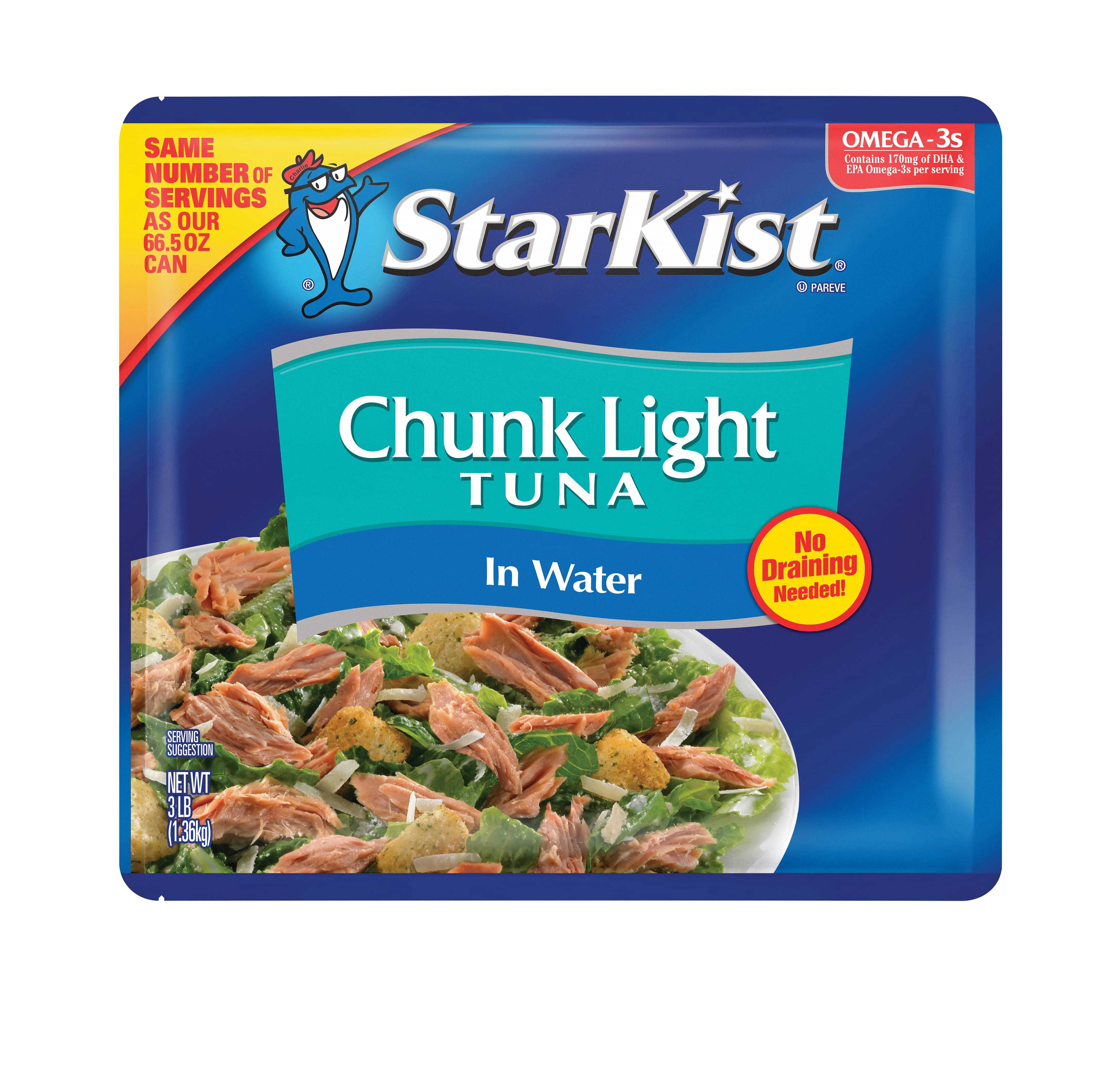 StarKist Chunk Light Tuna in Water, 48 Ounce -- 6 per case.
