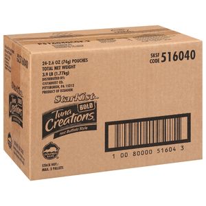 Starkist Tuna Creations Hot Buffalo Style Chunk Light Tuna, 2.6 Ounce -- 24 Per Case
