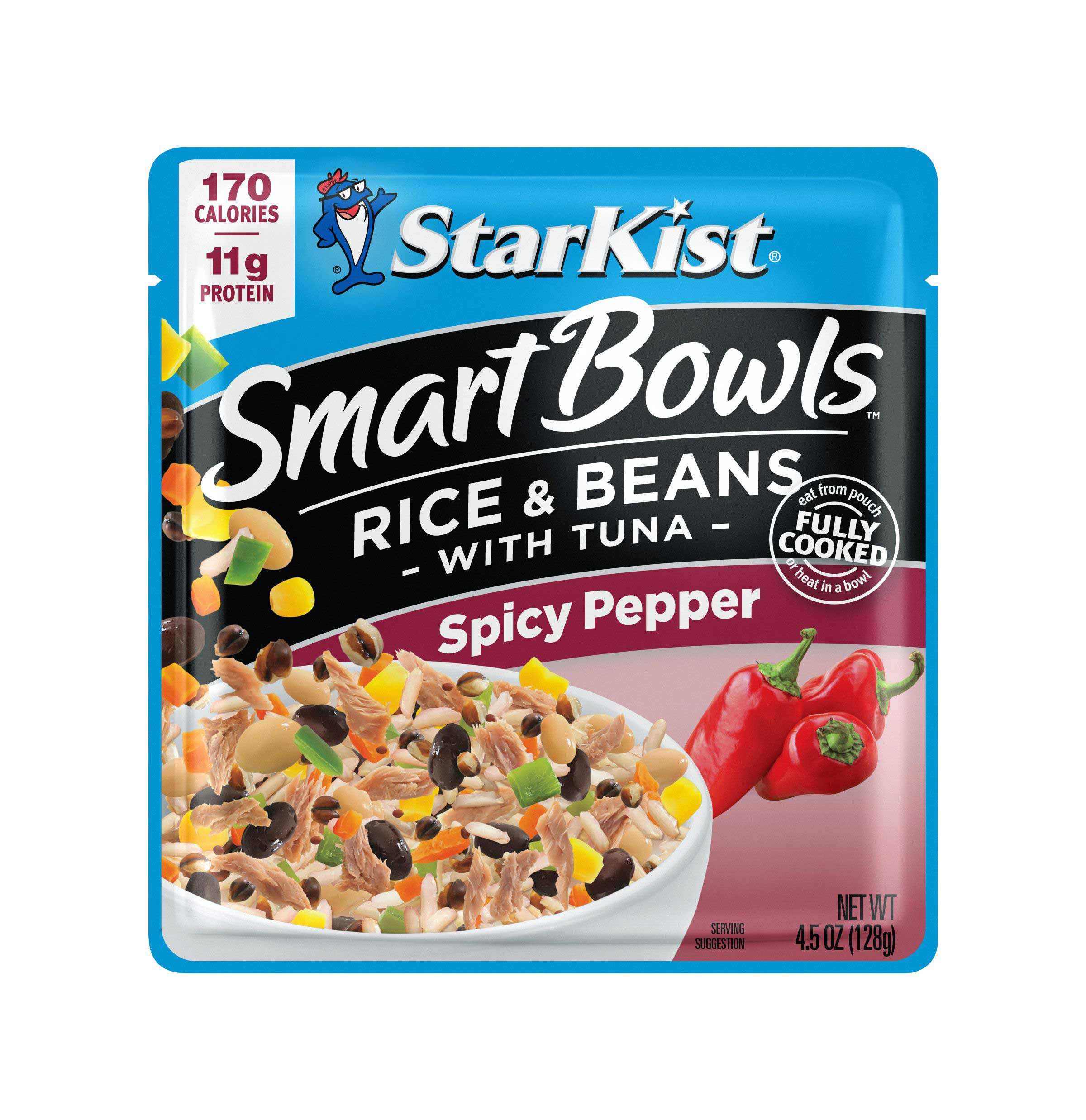 Starkist Smart Bowls Tuna - Rice & Beans Spicy Pepper, 4.5 Ounce -- 12 per case