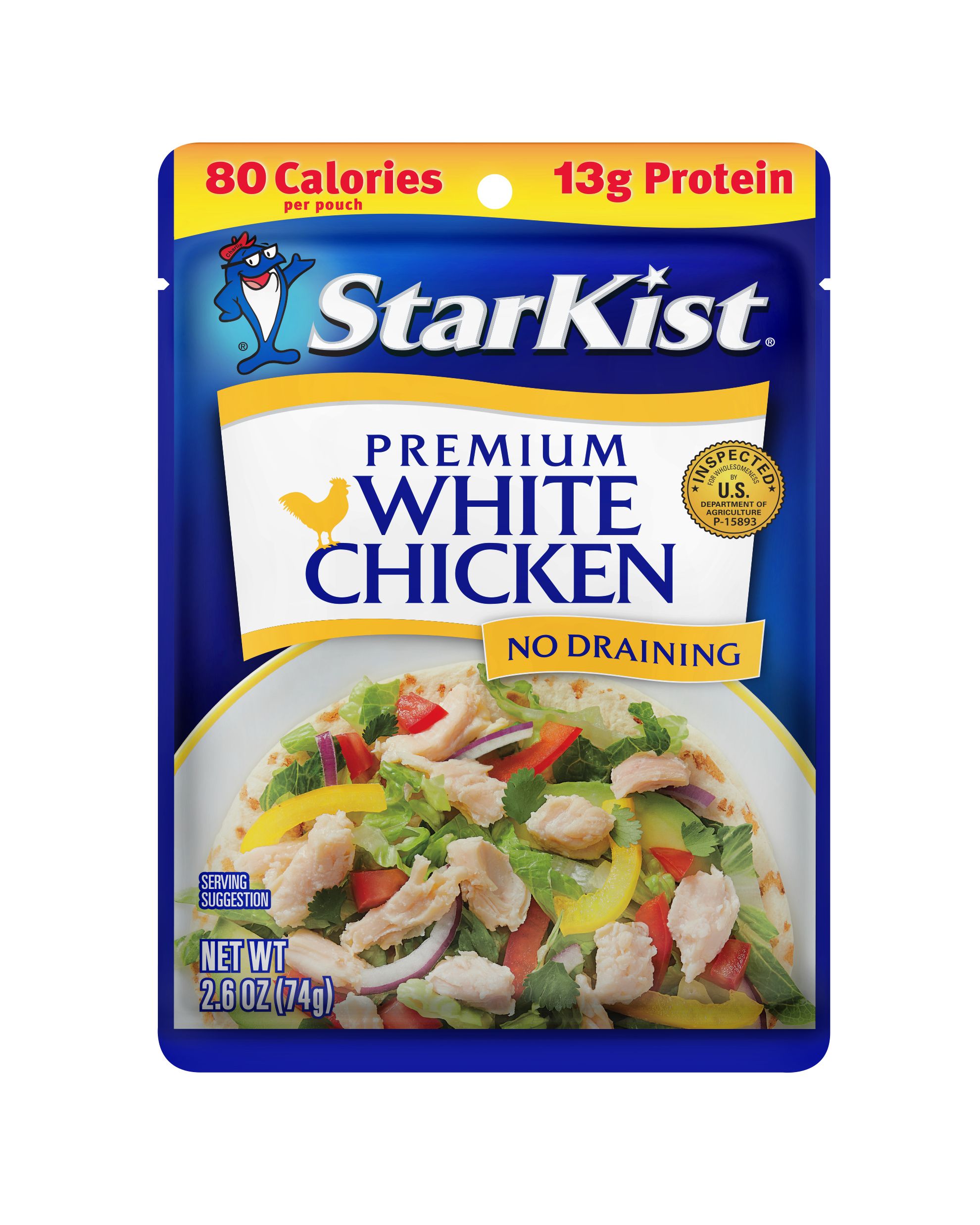 Starkist Premium White Chicken, 2.6 Ounce Pouch -- 12 per case