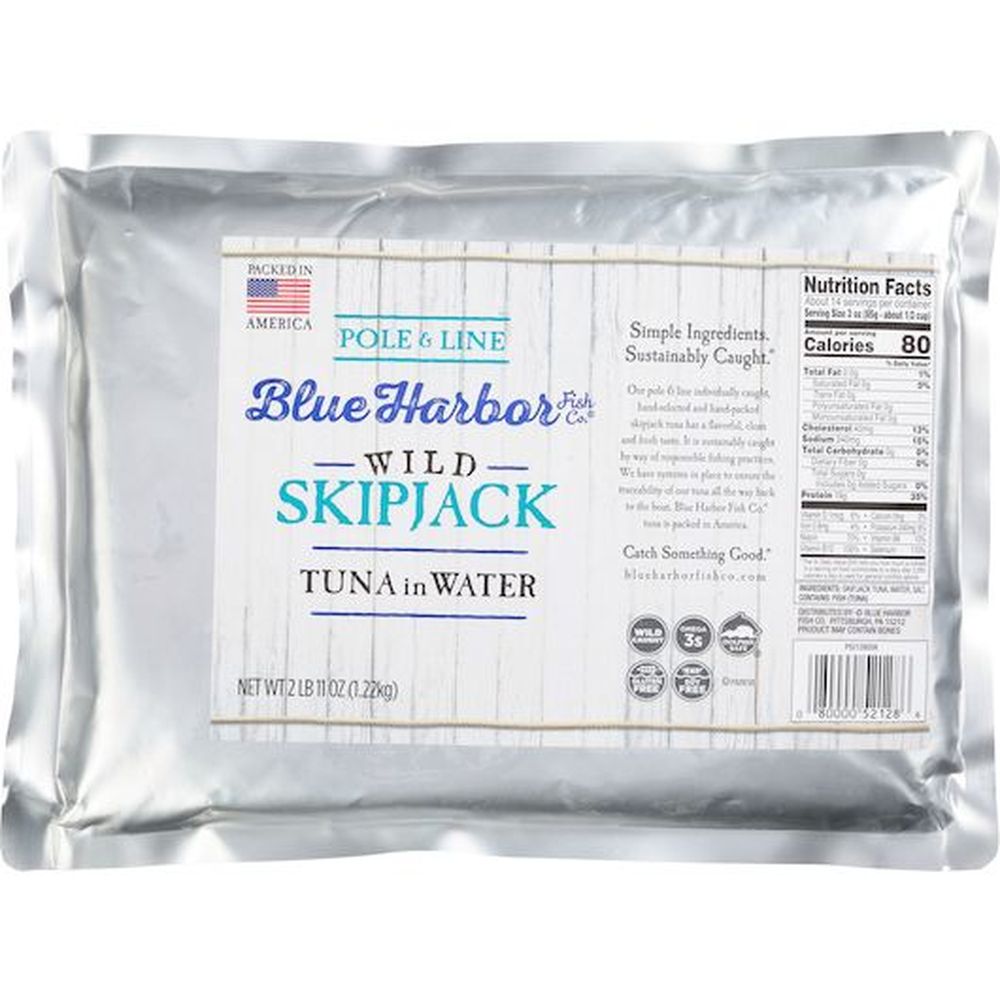 Blue Harbor Pole and Line Skipjack Tuna in Water FoodServiceDirect