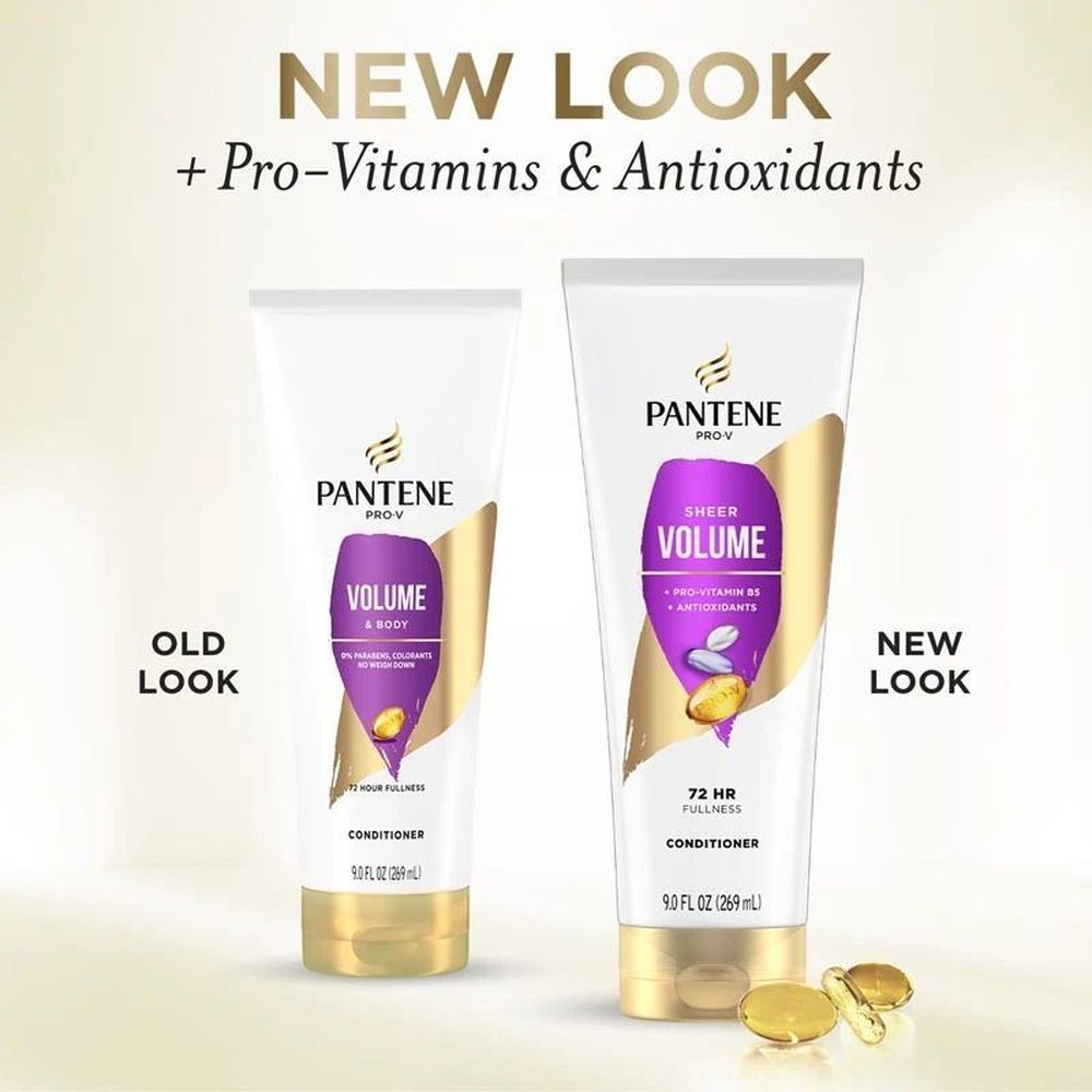 Pantene Sheer Volume Conditioner, 308 Ml -- 12 Per Case