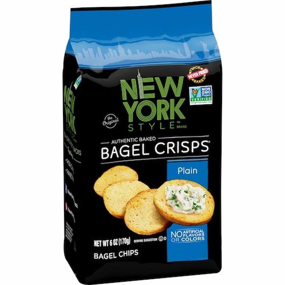 New York Style Plain Bagel Crisps, 6 Ounce -- 6 Per Case