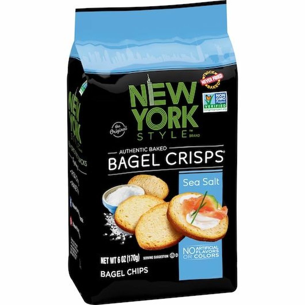New York Style Sea Salt Bagel Crisps, 6 Ounce -- 6 Per Case