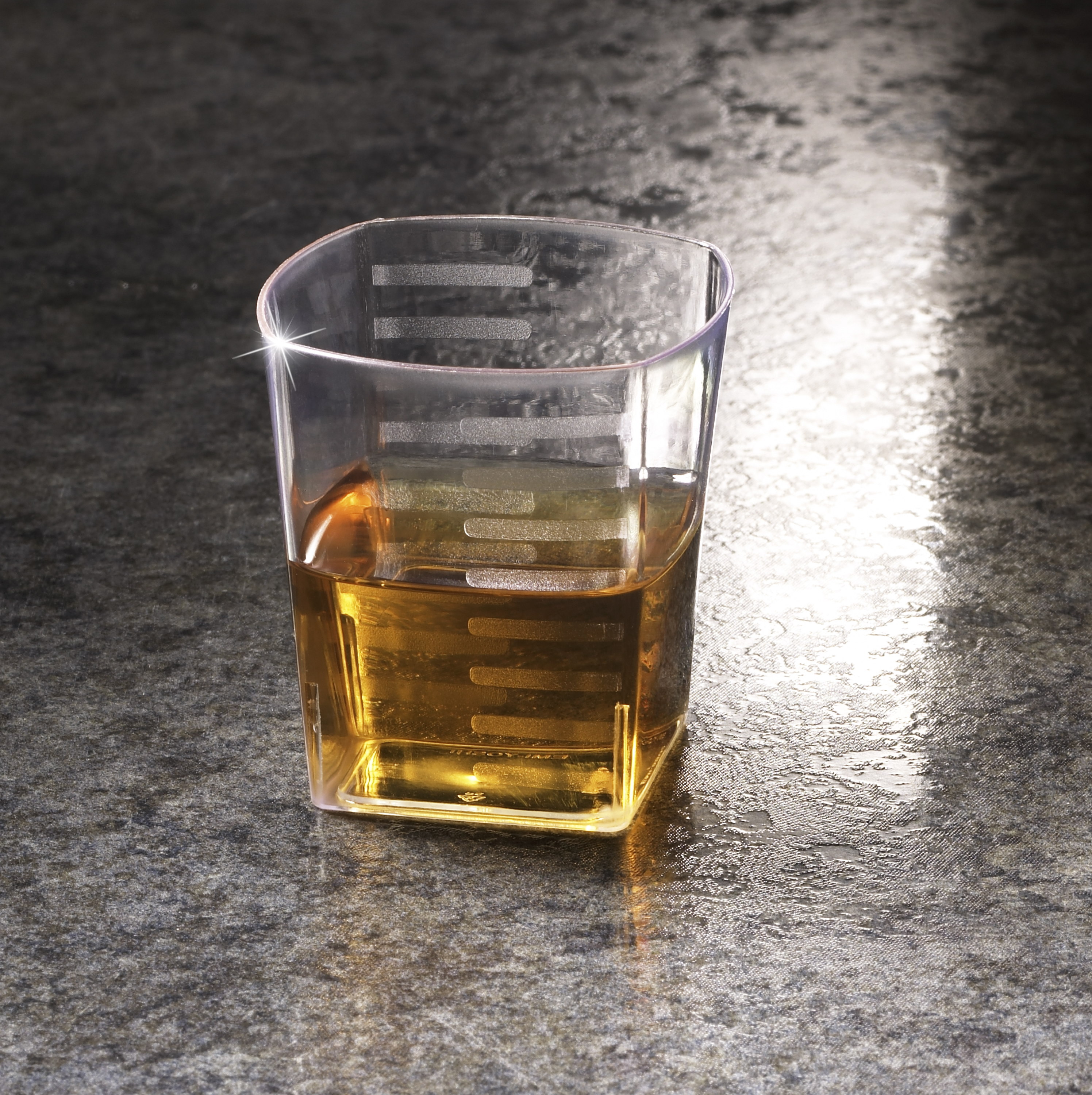 Yoshi-ware Squares Clear Shot Glass, 2 Ounce -- 288 Per Case