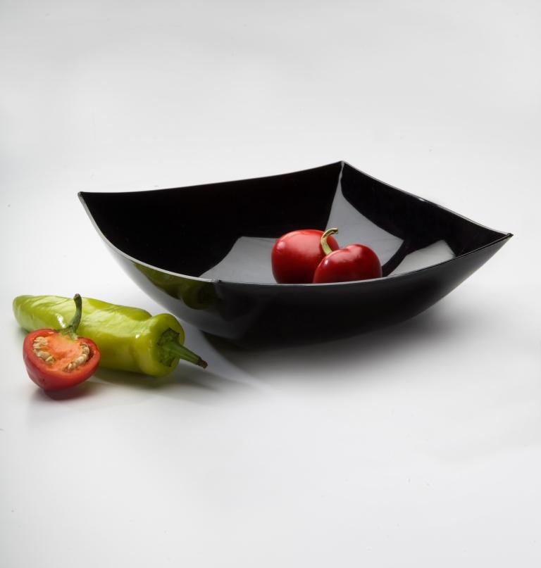 Yoshi Ware Emi Black Square Serving Bowl, 32 Ounce -- 50 Per Case