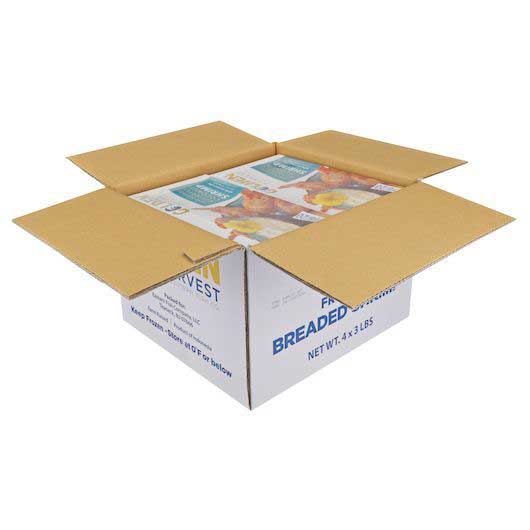 Golden Harvest 16/20 Count Coconut Breaded Clean Tail Butterfly Shrimp, 12 Pound -- 4 Per Case