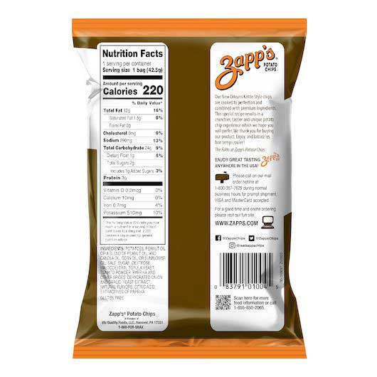 Zapp's Mesquite Bbq Potato Chips, 1.5 Ounce -- 60 Per Case