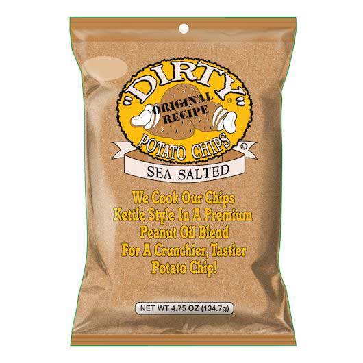 Dirty Sea Salt Kettle Potato Chips, 4.75 Ounce -- 12 Per Case