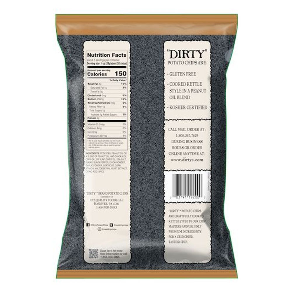 Dirty Cracked Pepper And Salt Potato Chips, 4.75 Ounce -- 12 Per Case