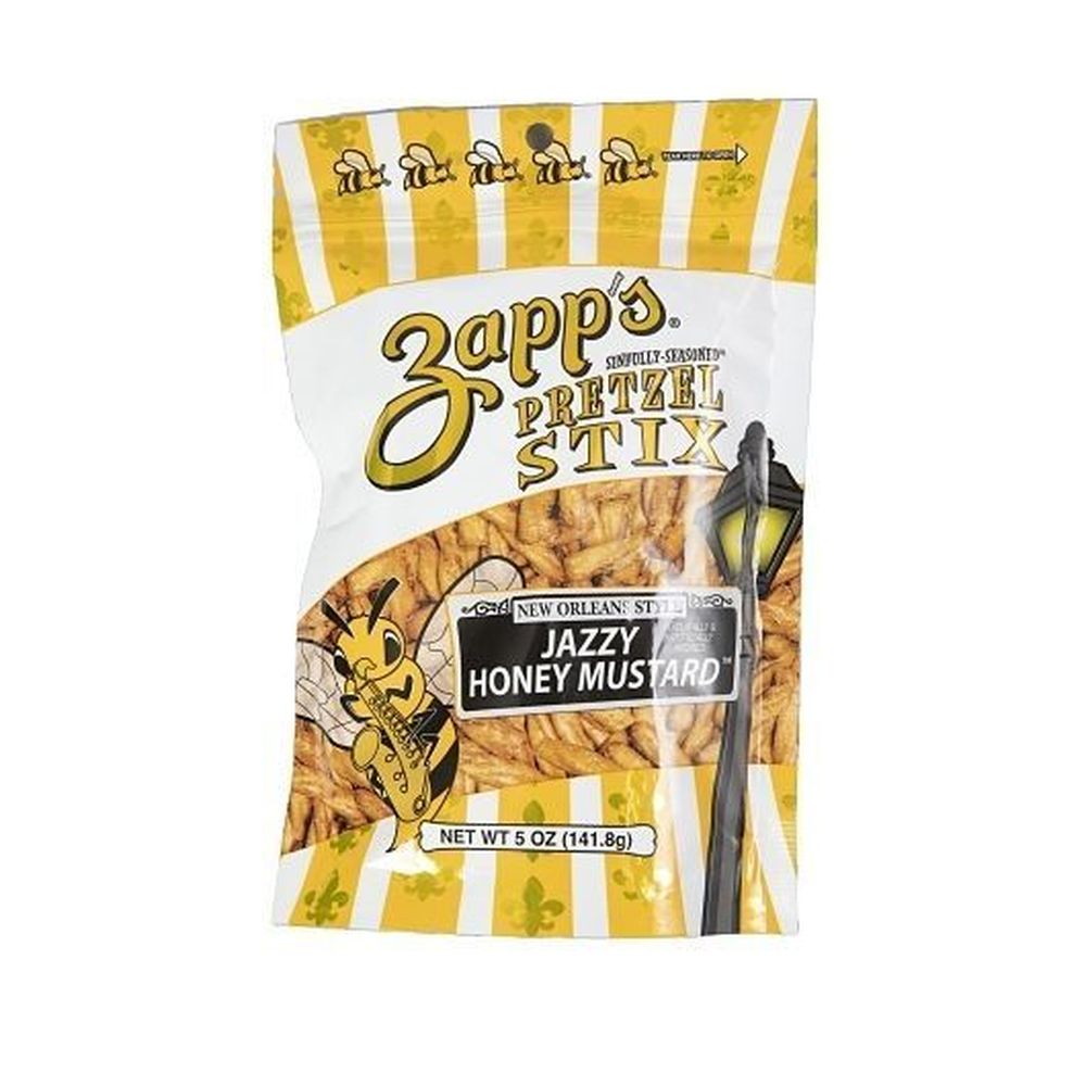 Utz Zapps Jazzy Honey Mustard Pretzel Stix, 5 Ounce -- 8 Per Case