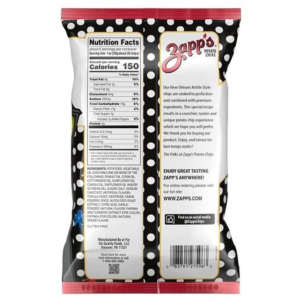 Zapps Voodoo Heat Kettle Style Potato Chips, 5.25 Ounce -- 12 per case
