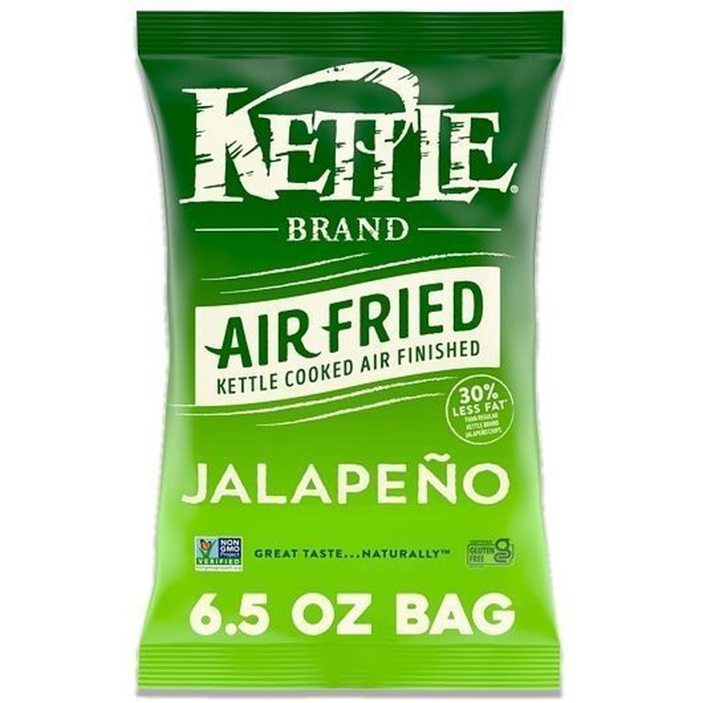 Kettle Jalapeno Air Fried Kettle Potato Chips, 6.5 Ounce -- 12 Per Case